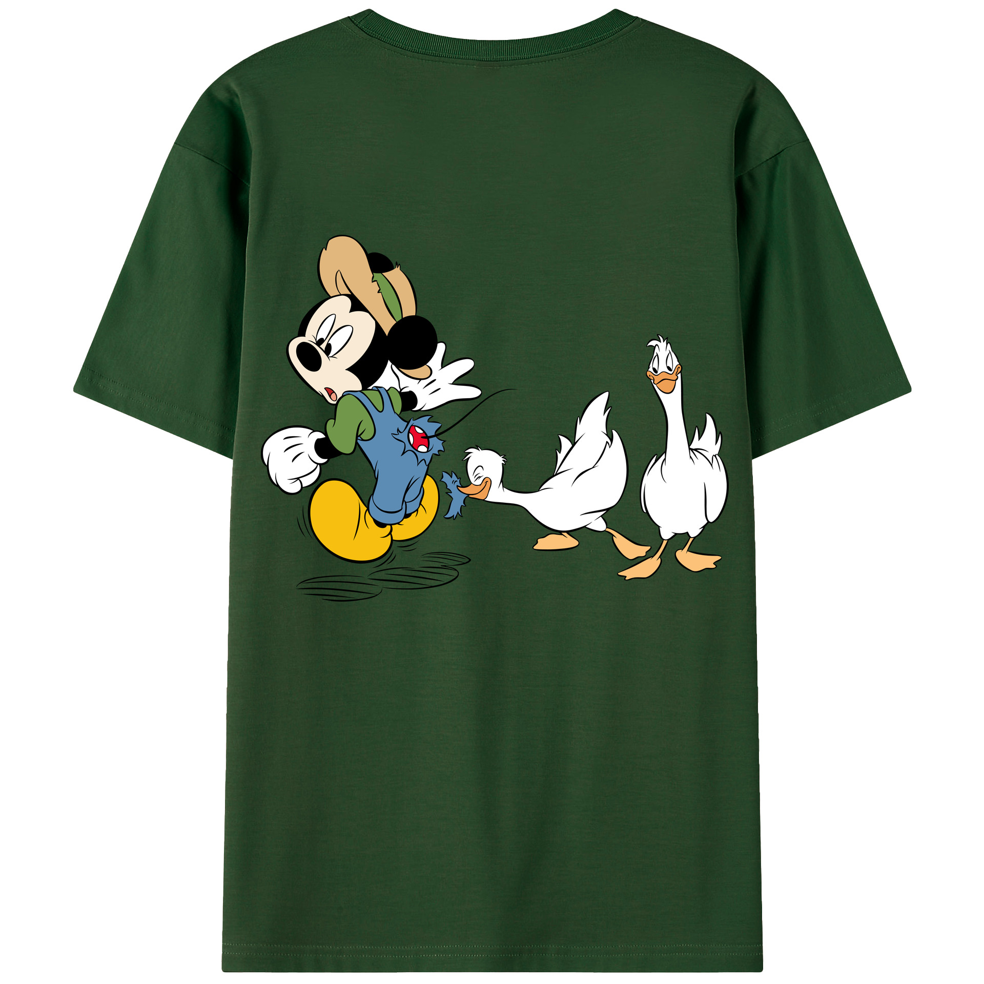 （画像用） ミッキーマウス Mickey Mouse 綿100％半袖Tシャツ（背面プリント）